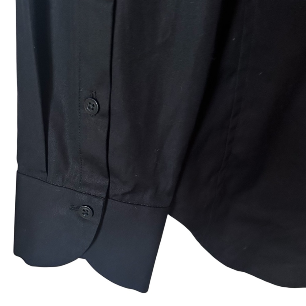 Rag & Bone Long Sleeve Black Button Down Shirt Collared Sz Medium - Picture 7 of 10